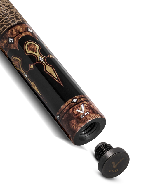 EVO Crown Monarch Blade Leather Wrap Pool Cue 6