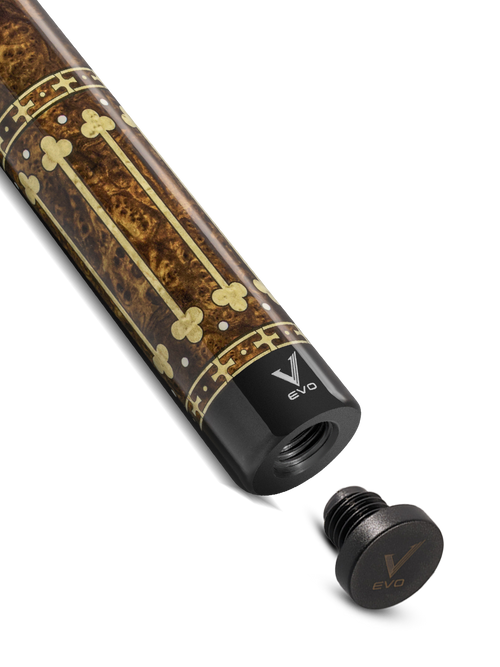 EVO Royale Series Gilded Oak No Wrap Pool Cue 6