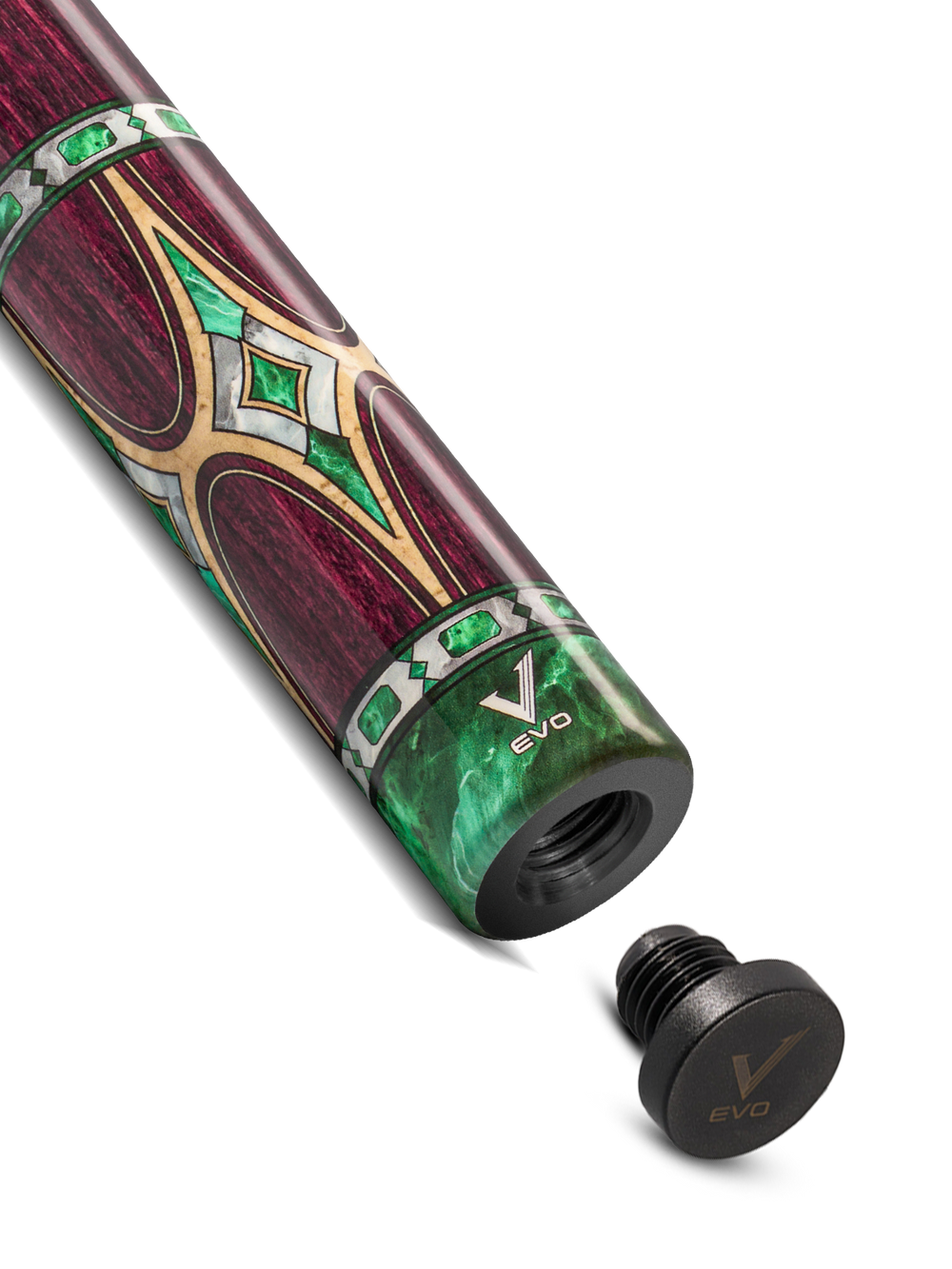 EVO Royale Garnet Crest No Wrap Pool Cue