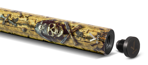 EVO Pirate Golden Plunder No Wrap Pool Cue 5