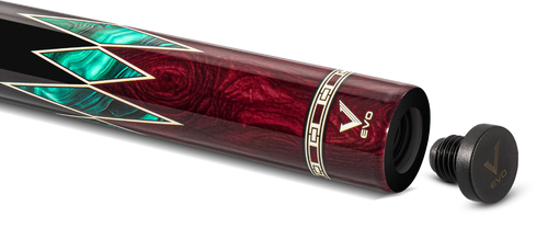 EVO MEG Crimson Jaw No Wrap Pool Cue 5