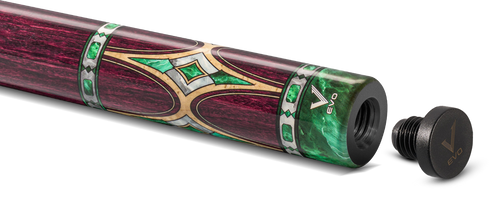 EVO Royale Garnet Crest No Wrap Pool Cue 5