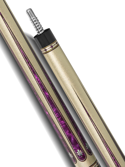EVO Beast Amethyst Lion Leather Wrap Pool Cue 8