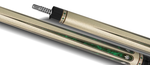 EVO Beast Emerald Cobra Leather Wrap Pool Cue 8
