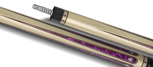 EVO Beast Amethyst Lion Leather Wrap Pool Cue 7