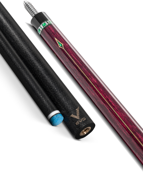 EVO Royale Garnet Crest No Wrap Pool Cue 10
