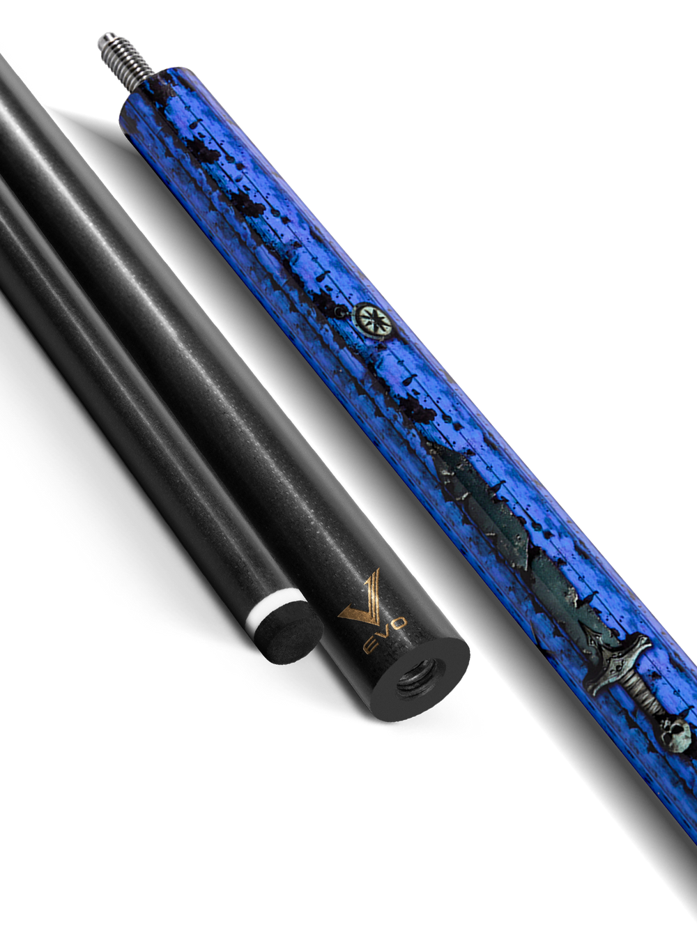EVO Pirate Series Sea Wrath No Wrap Pool Cue