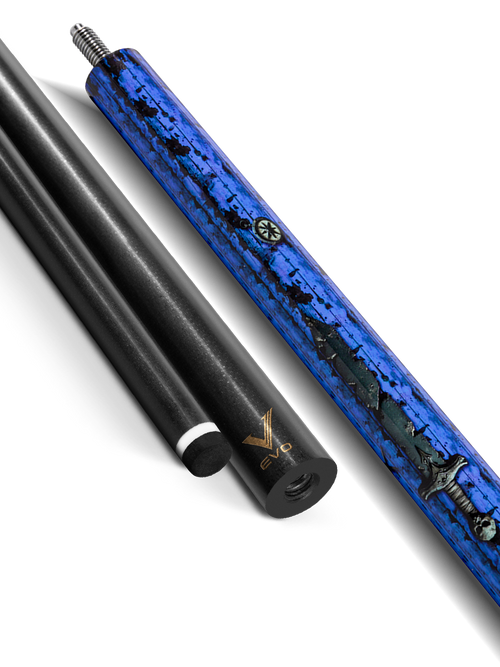 EVO Pirate Series Sea Wrath No Wrap Pool Cue 10