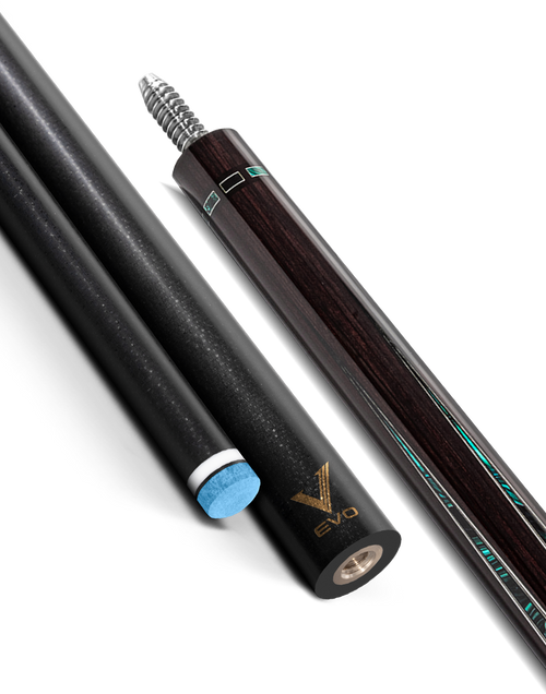 EVO Luna Malachite Eclipse Leather Wrap Pool Cue 10