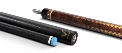 EVO Luna Golden Crest Leather Wrap Pool Cue 9