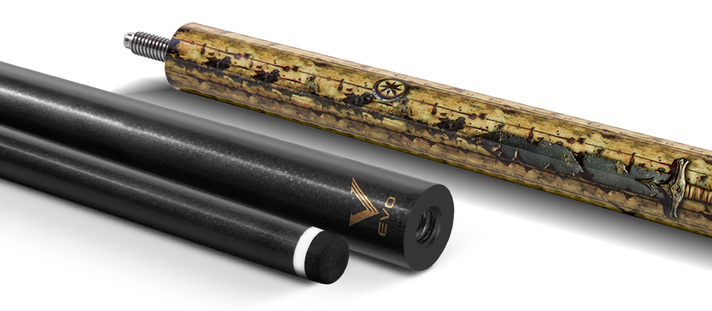 EVO Pirate Golden Plunder No Wrap Pool Cue