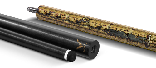 EVO Pirate Golden Plunder No Wrap Pool Cue 9
