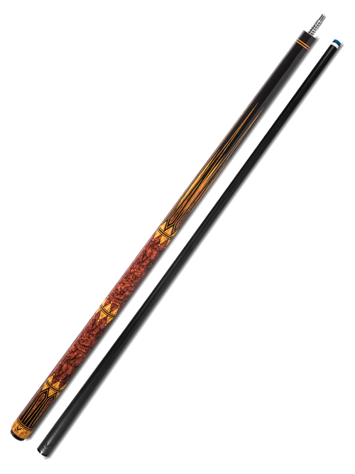 EVO Crystal Umber Crest No Wrap Pool Cue 12
