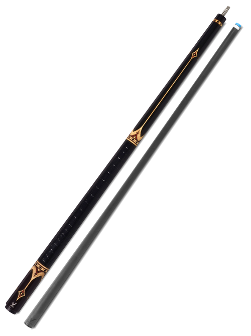 EVO Crown Royal Black Pool Cue with Black Crocodile Wrap 12