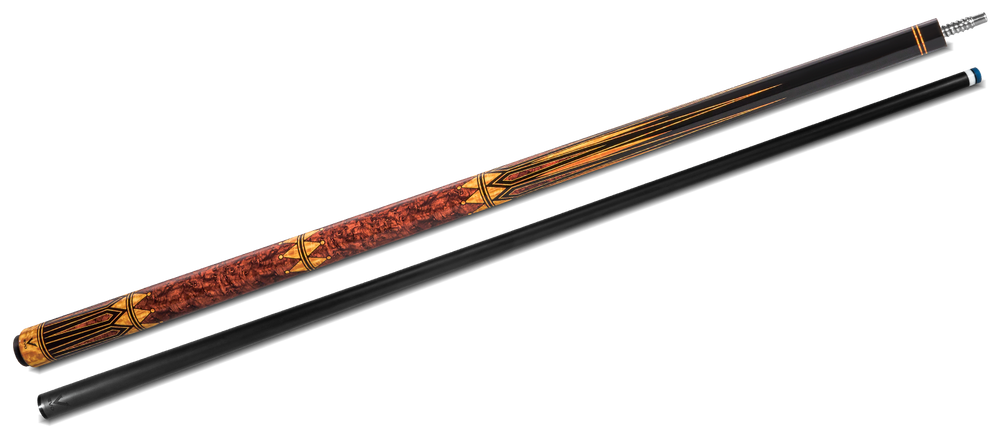 EVO Crystal Umber Crest No Wrap Pool Cue