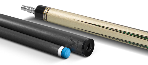EVO Beast Emerald Cobra Leather Wrap Pool Cue 10
