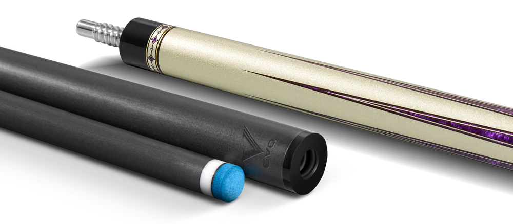 EVO Beast Amethyst Lion Leather Wrap Pool Cue