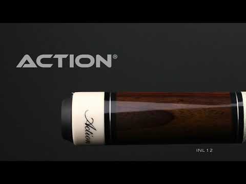 Action INL12 Inlay Cue - Natural with Black Points 2