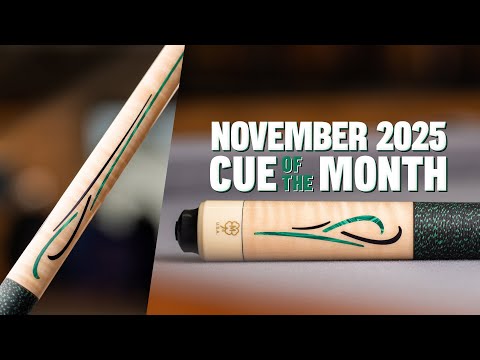 McDermott G416C2 Cue of the Month - Curly Maple with Green Malachite and Black Urethane Inlays with G-Core Shaft 2