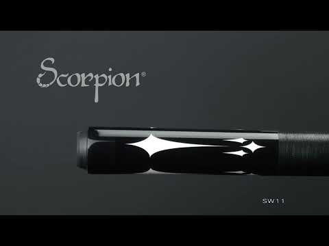 Scorpion SW11 Pool Cue - Black with Floating Diamonds 2