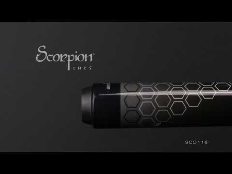 Scorpion SCO116 HD-Tech Pool Cue - Grey Honeycomb 2