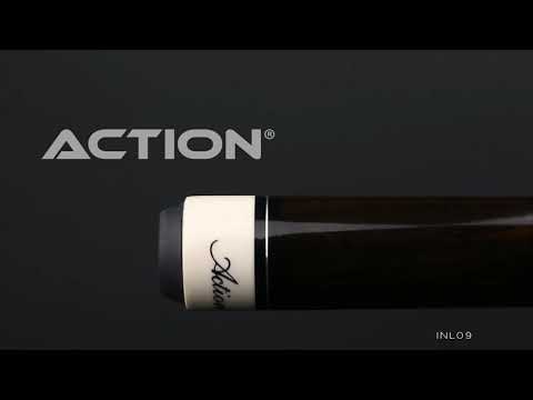 Action INL09 Inlay Cue - Grey with Brown Points 2