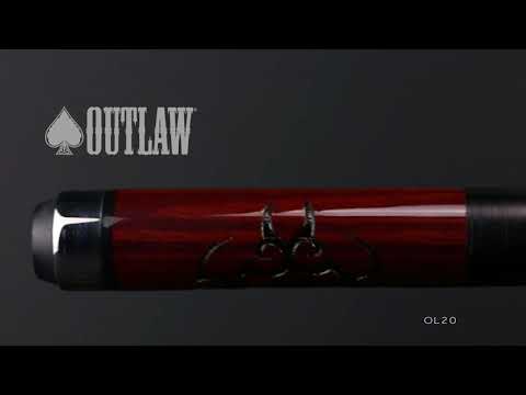 Outlaw OL20 Cues - Cherry Eight Ball Scroll 2