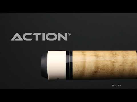 Action INL14 Inlay Cue - Black with Natural Points 2