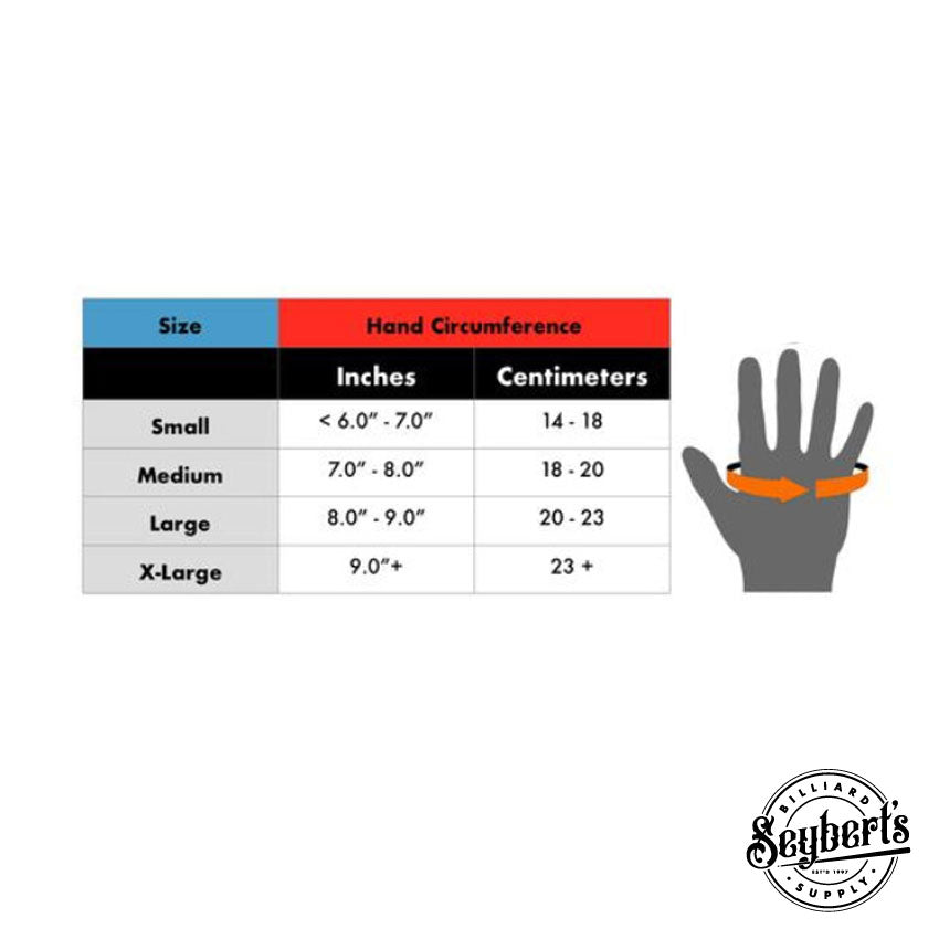 Cuetec Axis Navy Billiard Glove - Left Bridge Hand
