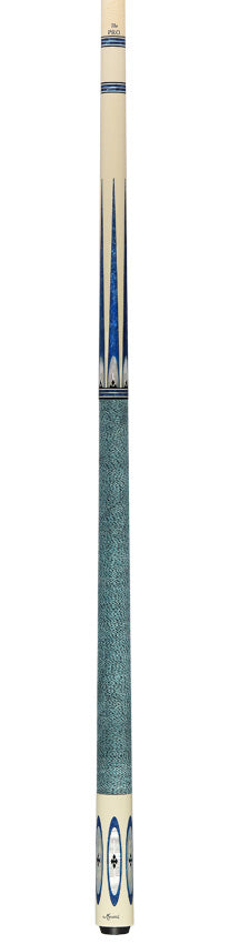 Meucci Ultra Piston UP-3 Pool Cue - German Elforyn and Metallic Blue Points with Pro Shaft - 6