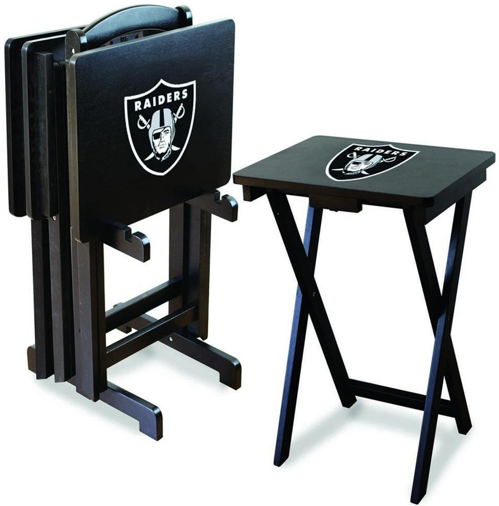 Las Vegas Raiders TV Tray Set