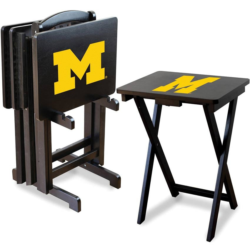 University of Michigan TV Tray Set