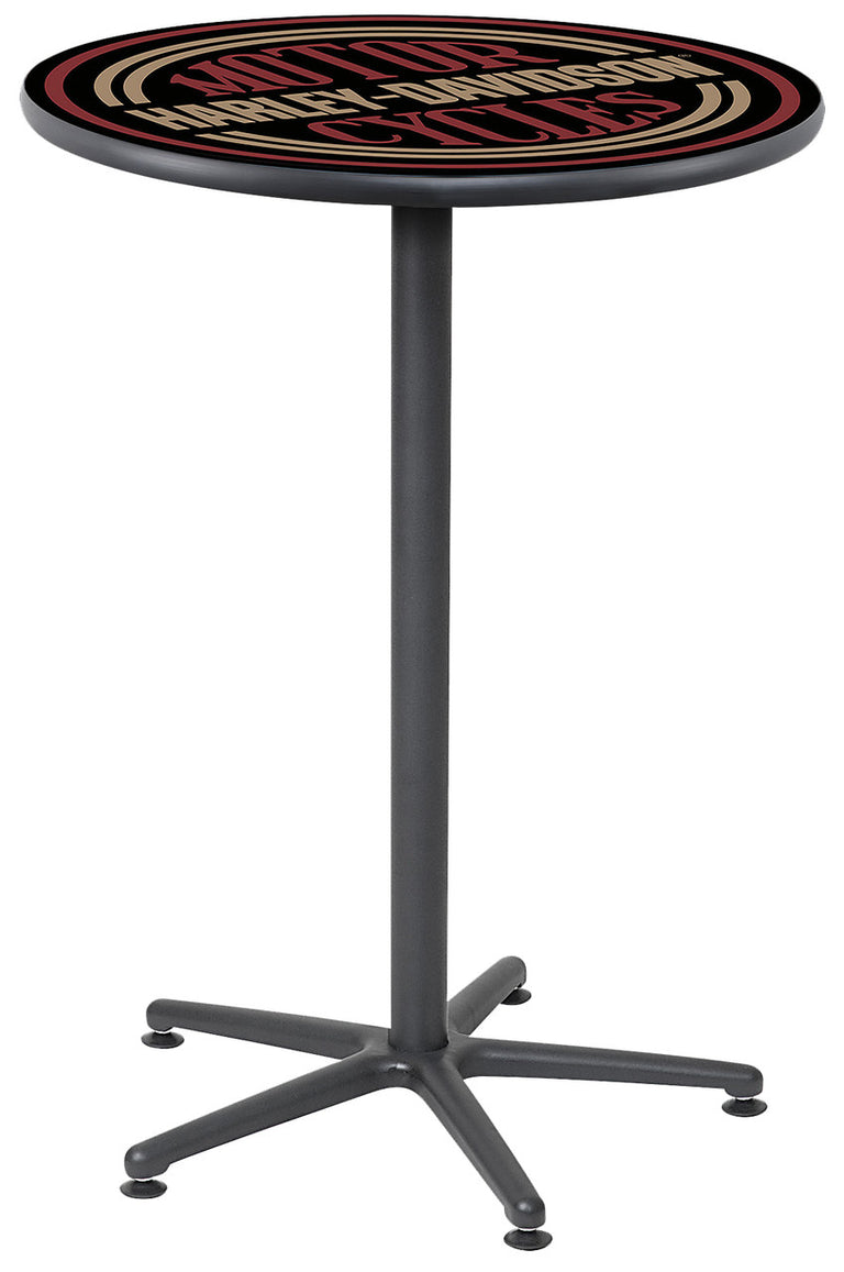 Harley Davidson Pub Table - Circle Logo Cafe Table