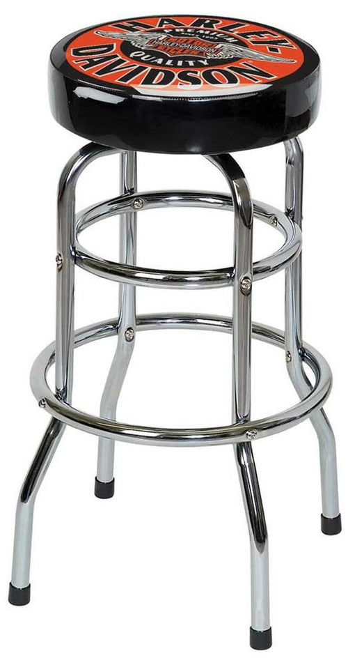 Harley Davidson Bar Stool Winged Bar and Shield 1