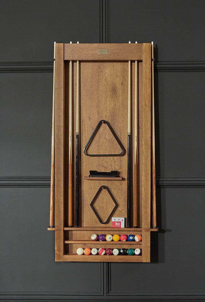 Alta Cue Rack Wall Mount 6 Cues - Brushed Walnut