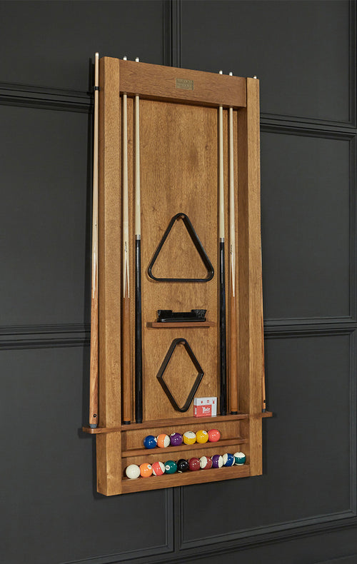Alta Cue Rack Wall Mount 6 Cues - Brushed Walnut 4