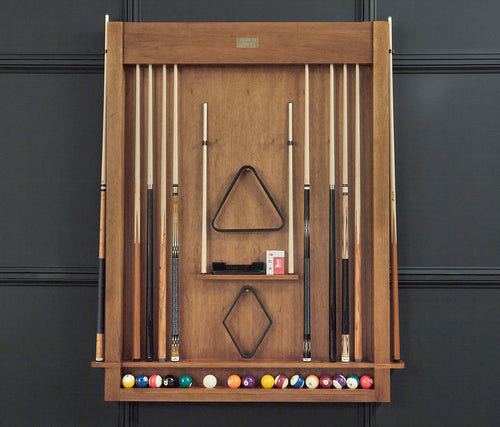 Alta Cue Rack Wall Mount 12 Cues - Brushed Walnut 5