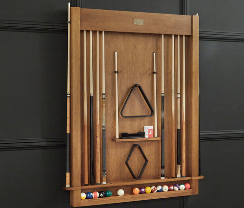 Alta Cue Rack Wall Mount 12 Cues - Brushed Walnut 4
