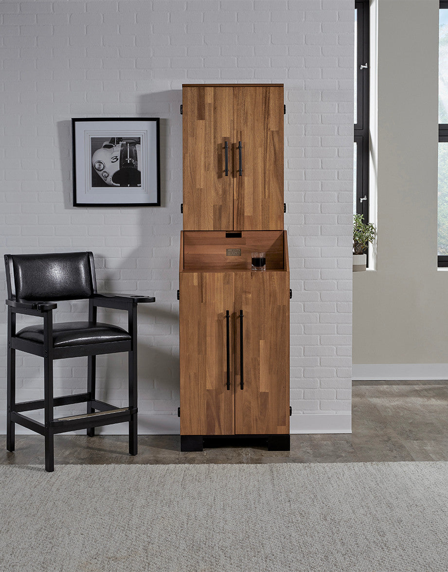 American Heritage Knoxville Standup Dartboard Cabinet - Acacia Finish