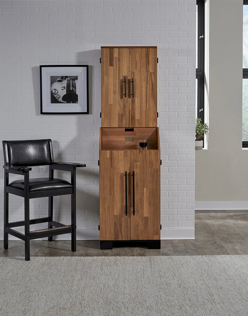 American Heritage Knoxville Standup Dartboard Cabinet - Acacia Finish 4