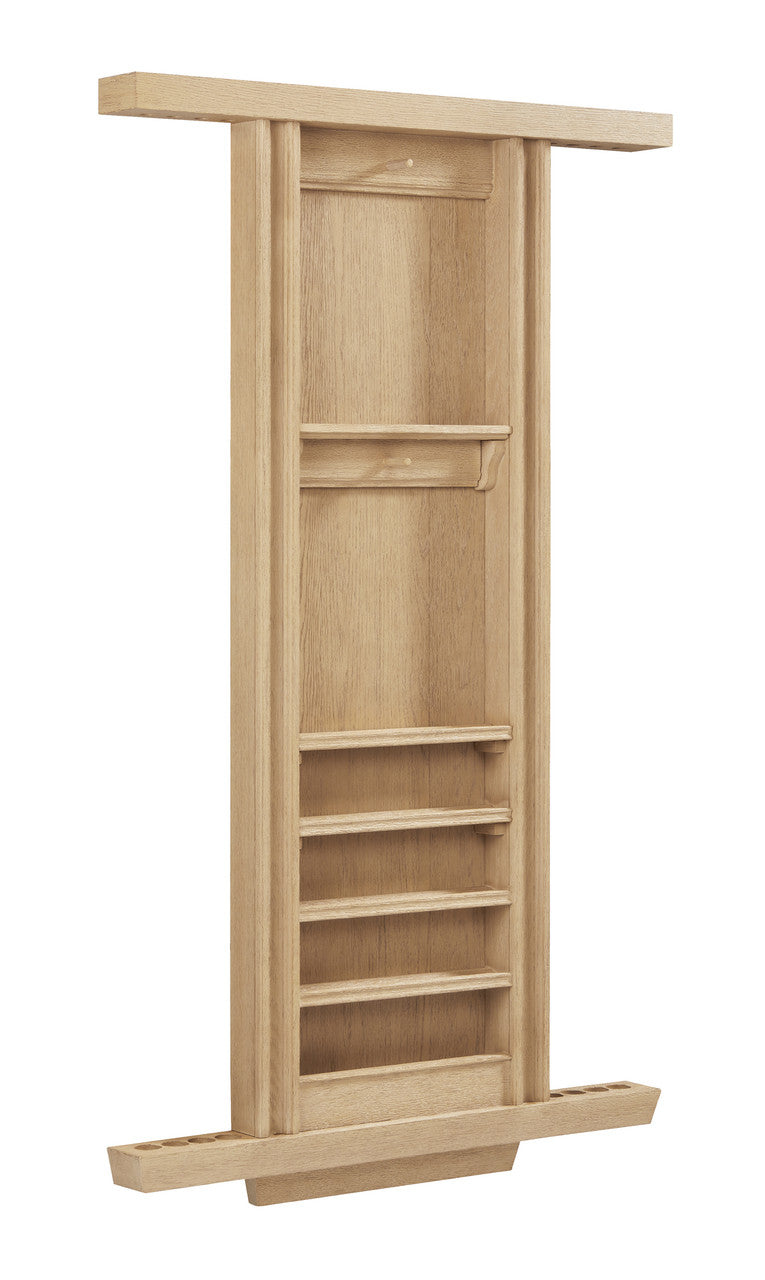 American Heritage Port Royal Wall Mount 8 Cue Rack - White Oak
