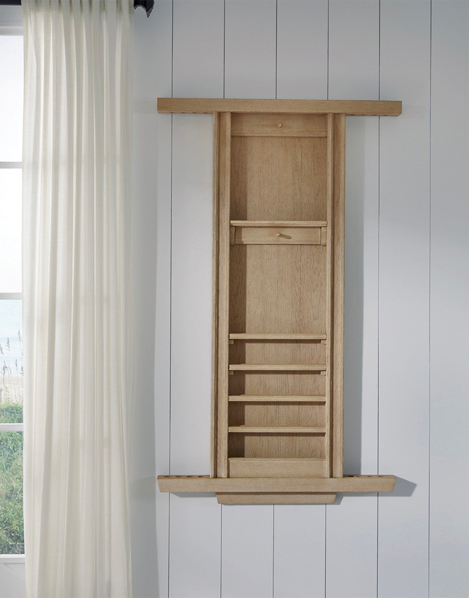 American Heritage Port Royal Wall Mount 8 Cue Rack - White Oak
