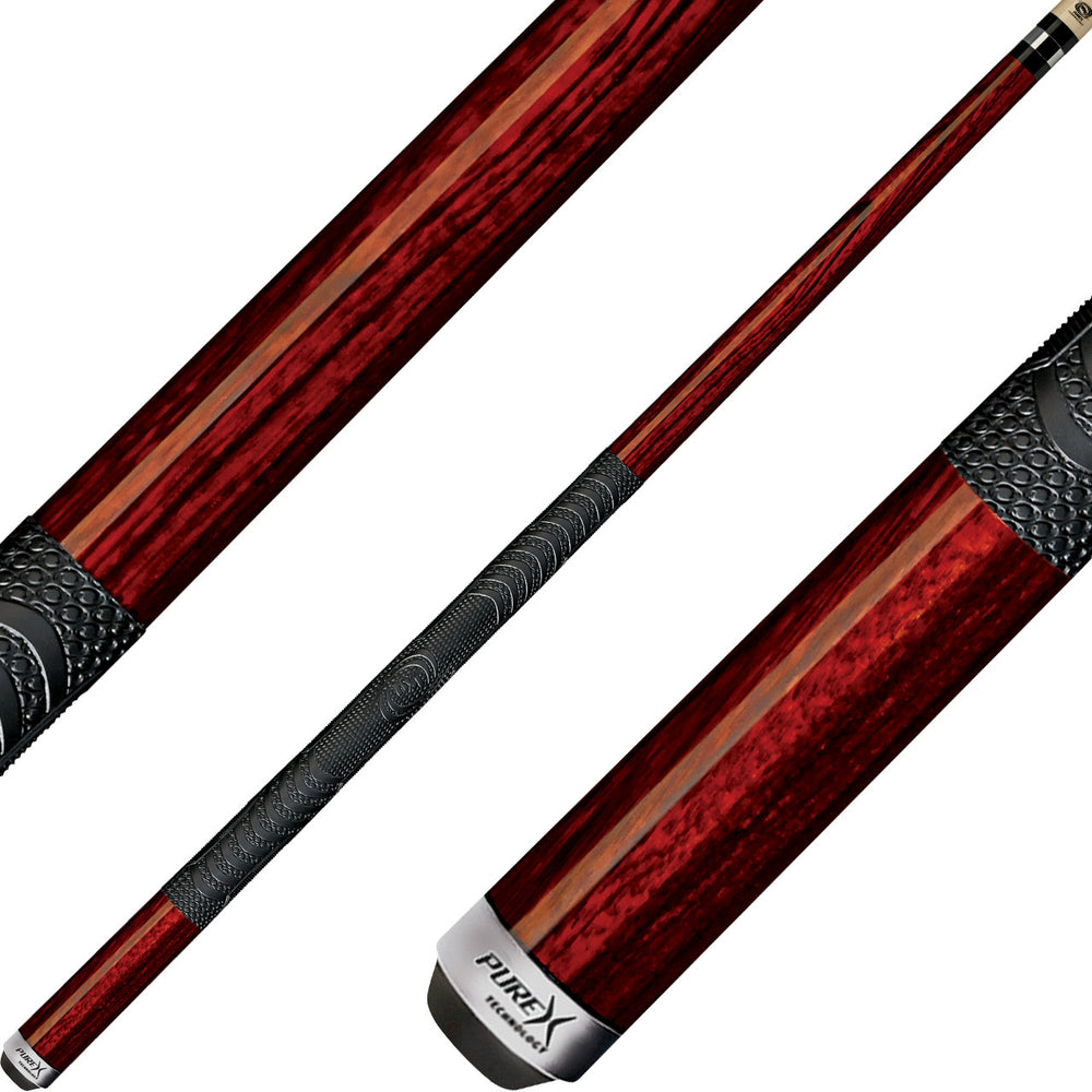 Pure X HXTC15 Cue - Enhanced Zebrawood with MZ Grip Technology