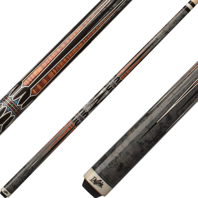 Dufferin D-SE47 Pool Cue - Grey Birdseye and Curly Maple
