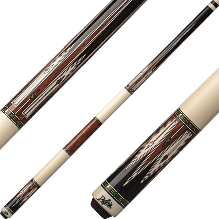 Dufferin D-SE51 Pool Cue - White and Cocobolo