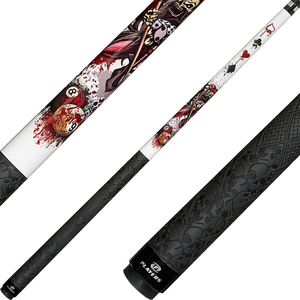 Players D-JS Artistic Series Pool Cue - Wicked Jester