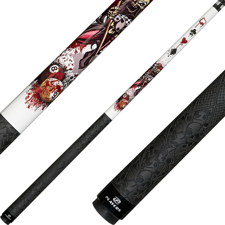 Players D-JS Artistic Series Pool Cue - Wicked Jester