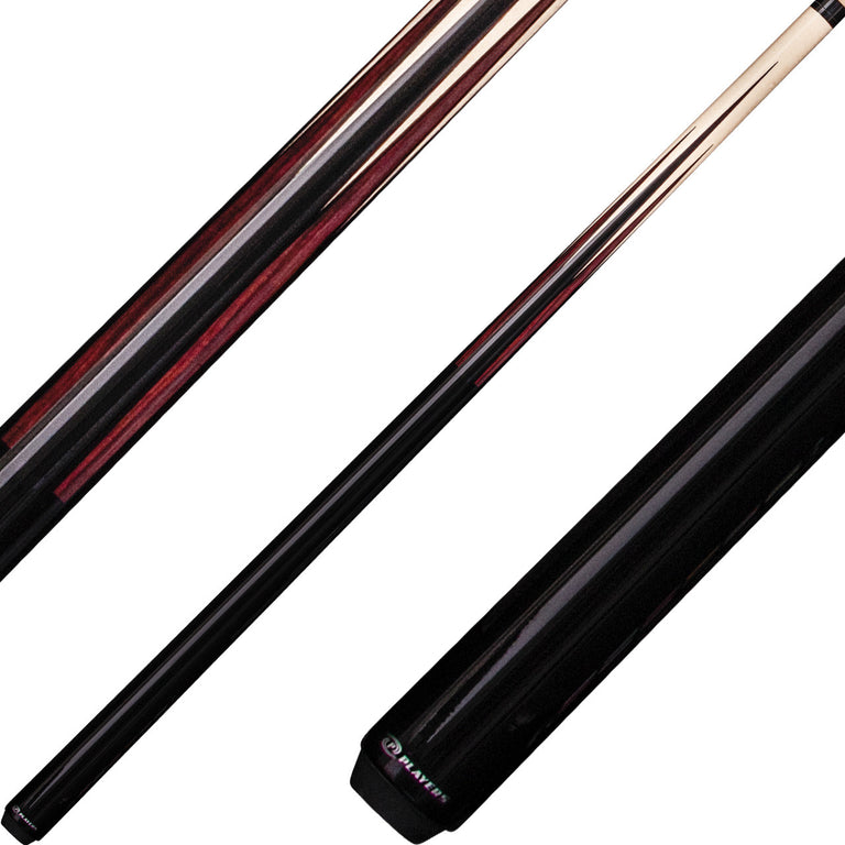 Players S-PSP15 Sneaky Pete Cue - Birdseye 8 Point Black and Cocobolo