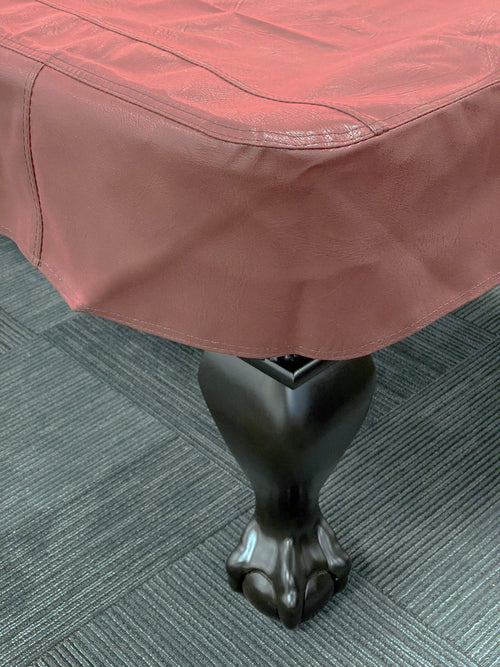 Championship Westex Pool Table Cover 9' Bomberjacket Burgundy 4