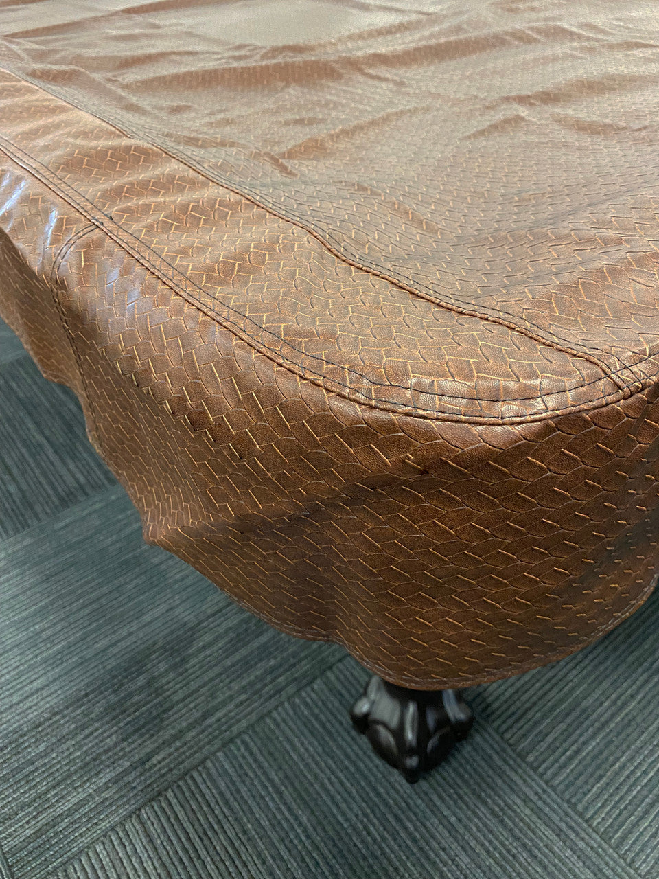 Championship Westex Pool Table Cover 9' Braided Brown